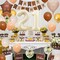 21st Birthday Balloon Number 21 Foil Balloon Happy Birthday Banner with Star Heart Balloons (21st Sand White Brown)